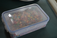 Cereal in a sealed container